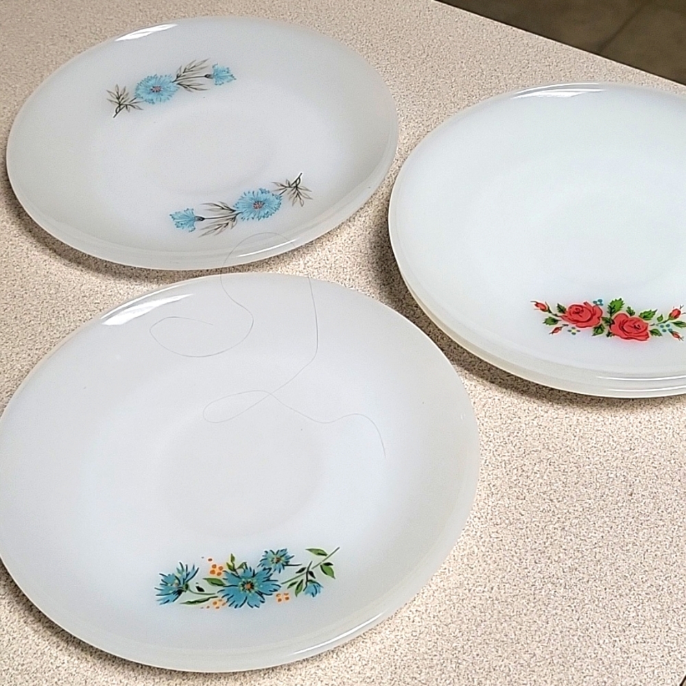 Fire King Saucers Set of 4